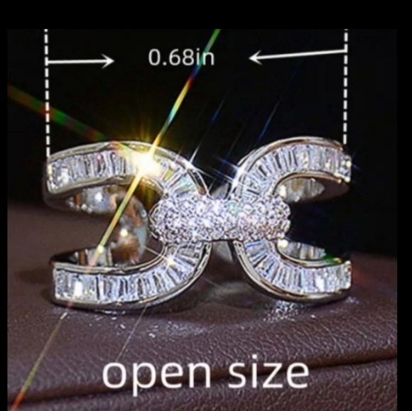 925 Silver Baguette Ring - Picture 16 of 16